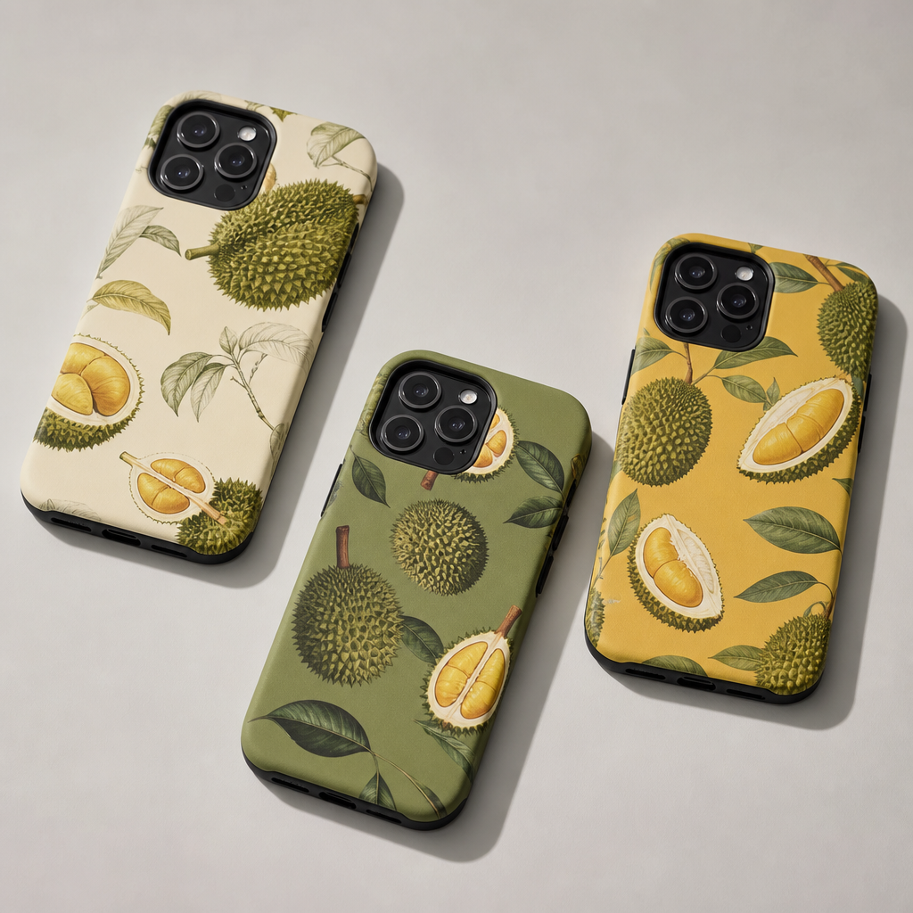 Durian graphic phone case concept